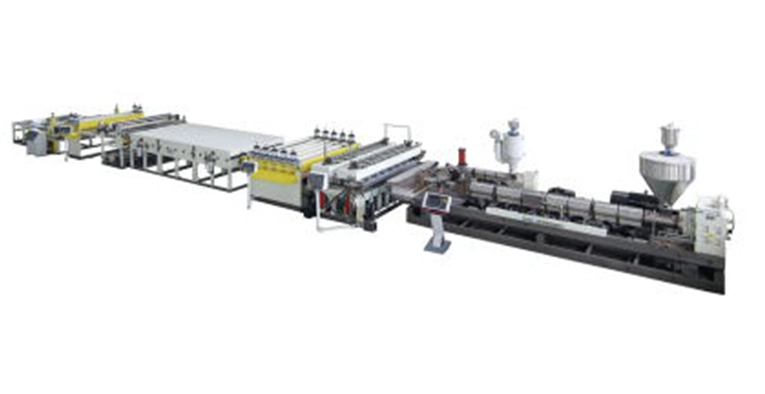PC Hollow Cross Section Plate Extrusion line
