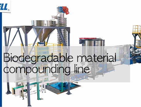 2020 Portugal 1000kg/h Biodegradebale Plastic Compounding Machine