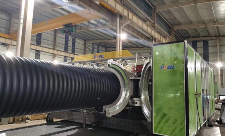 2022 georgian 1000mm double wall corrugated pipe extrusion project