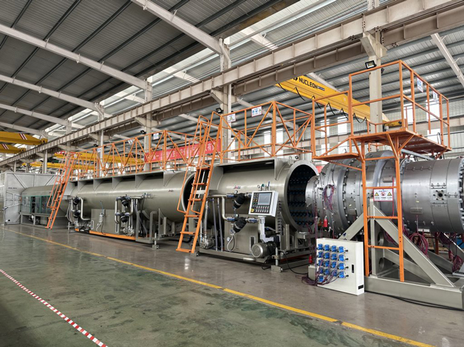 JWELL PE1600mm Large Size Pipe Extrusion Line for Egyptian Customer