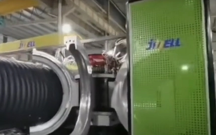 2022 Georgian 1000mm Double Wall Corrugated Pipe Extrusion Project Video