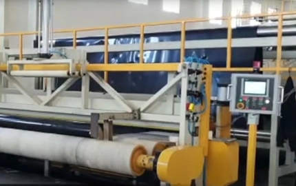 2019 Russia 6000mm HDPE Membrane Extrusion Project Video