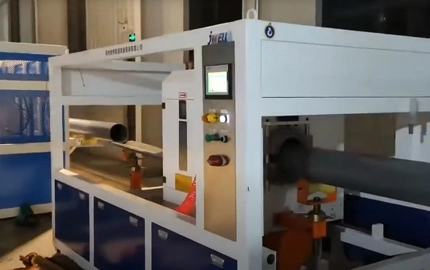 PVC Solid Pipe Extrusion Line Video