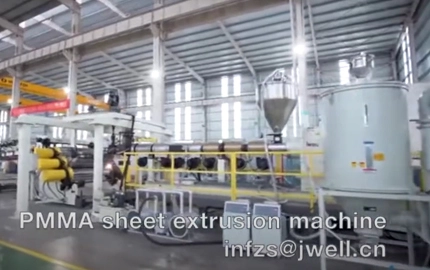 Acrylic Sheet Extrusion Line Video