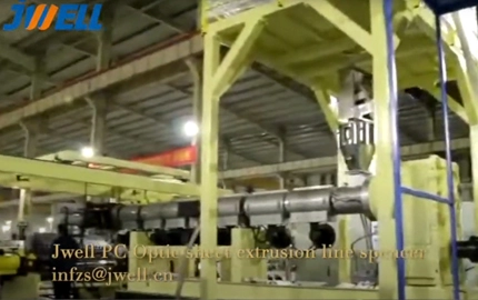 PMMA PC Optic Sheet Extrusion Line Video