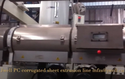 PC Sheet Extrusion Line Video 1