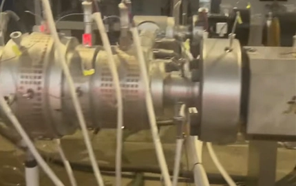 Large Diameter HDPE Hollow-Wall Coiled Pipe Extrusion Line Video